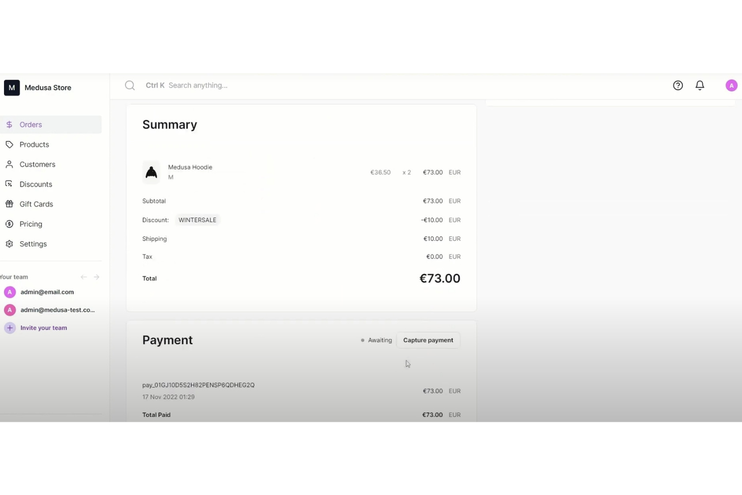 Medusa screenshot - Los 10 Mejores Herramientas de Gestión de Suscripciones de Código Abierto de 2026