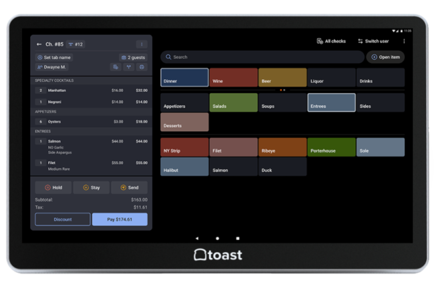 Toast Enterprise screenshot - Le 10 Migliori Soluzioni POS per Aziende Analizzate nel 2026