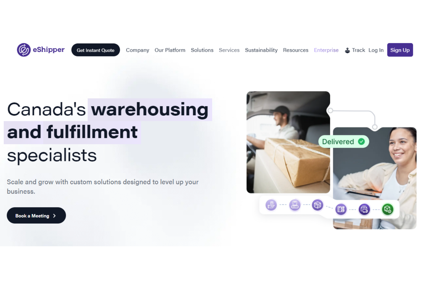 eShipper screenshot - 10 Migliori Servizi di Fulfillment per Startup nel 2026