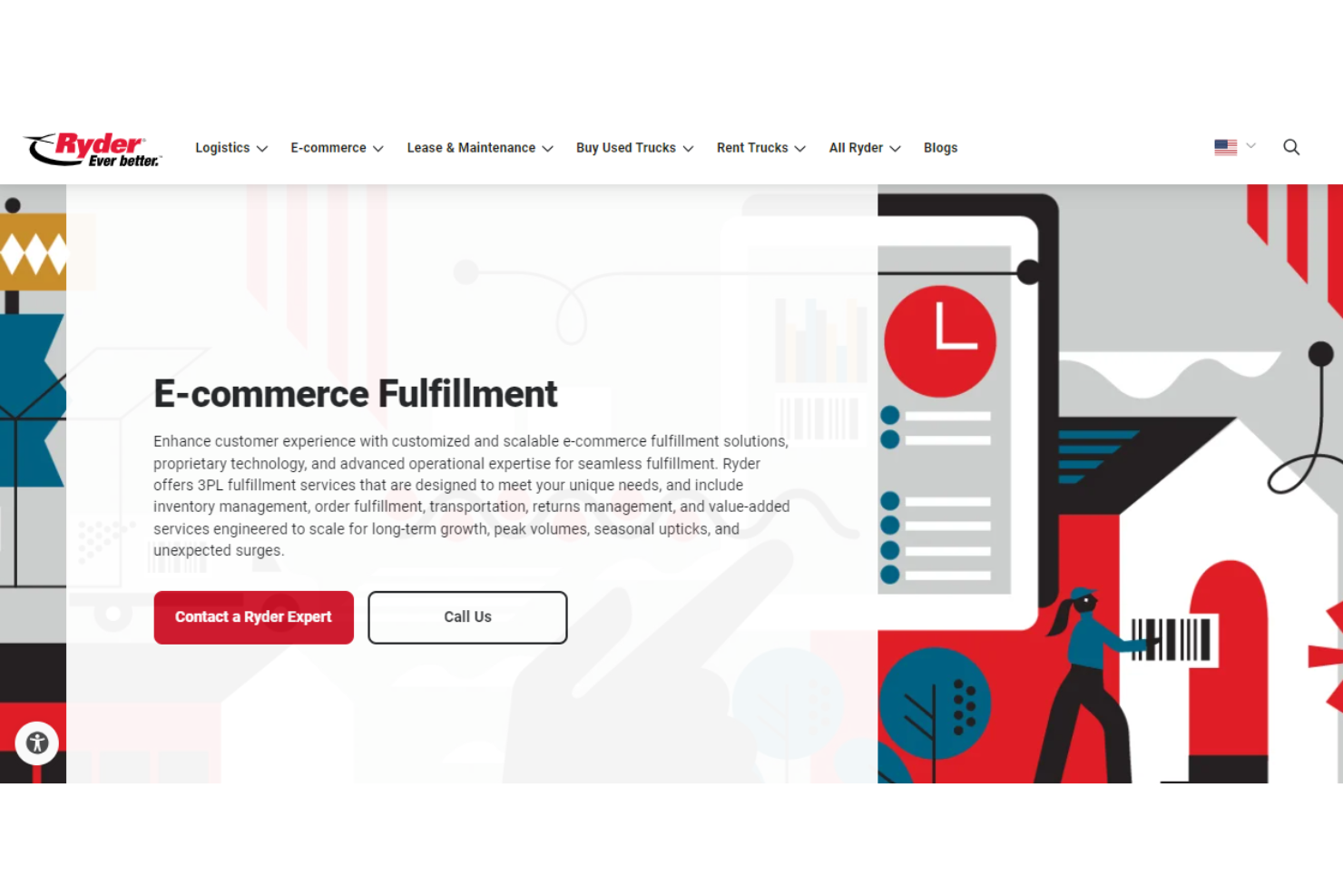Ryder screenshot - 10 Migliori Servizi di Fulfillment per Startup nel 2026