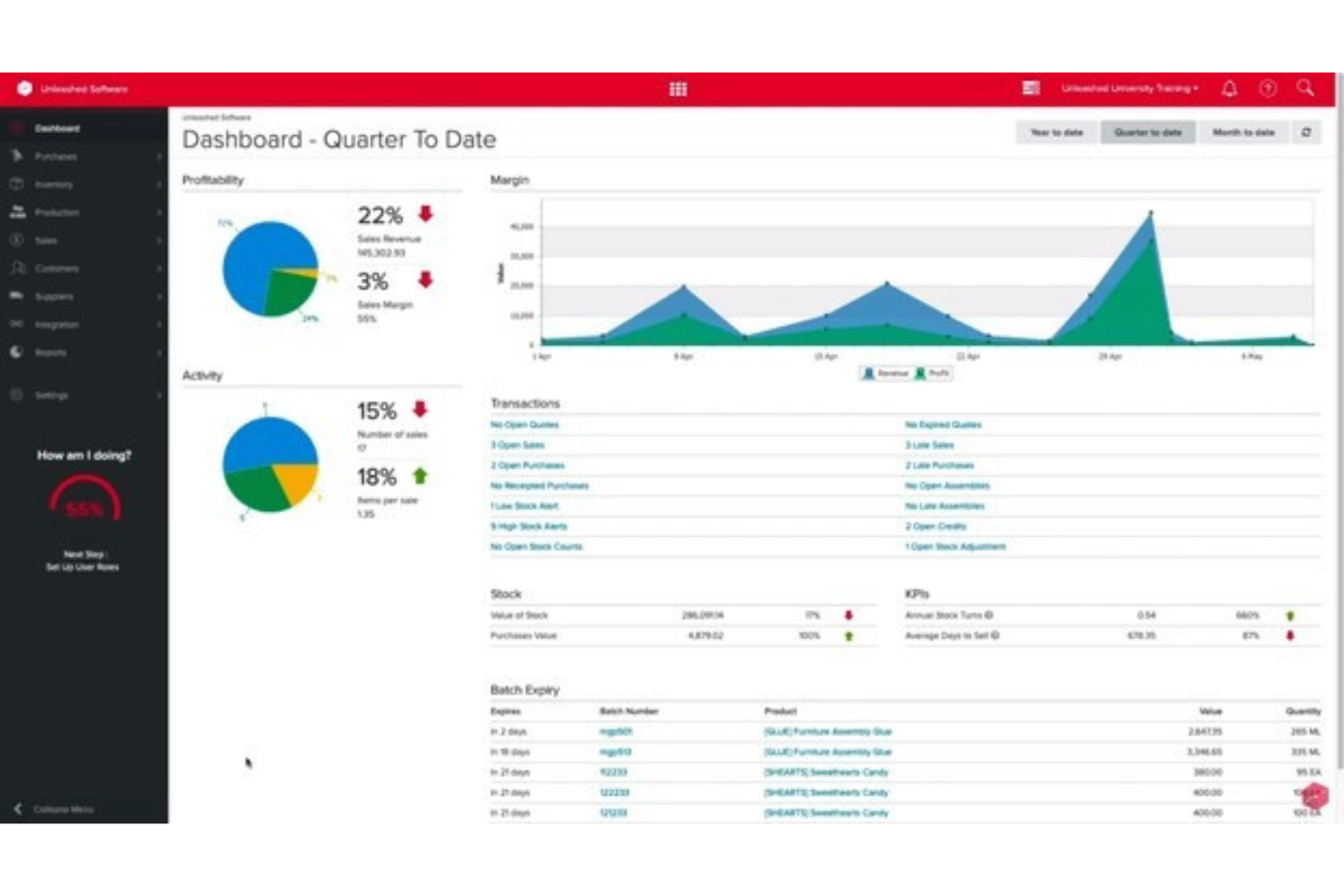 Unleashed screenshot - I 10 migliori software di gestione dell’inventario per aziende per il 2026