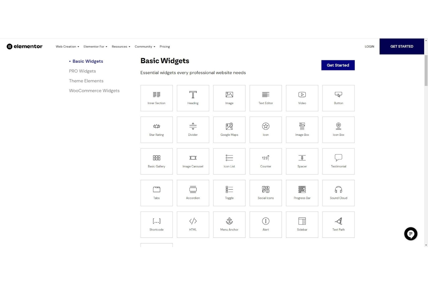 Elementor screenshot - Los 10 Mejores Creadores de Páginas de Aterrizaje para Comercio Electrónico en 2026