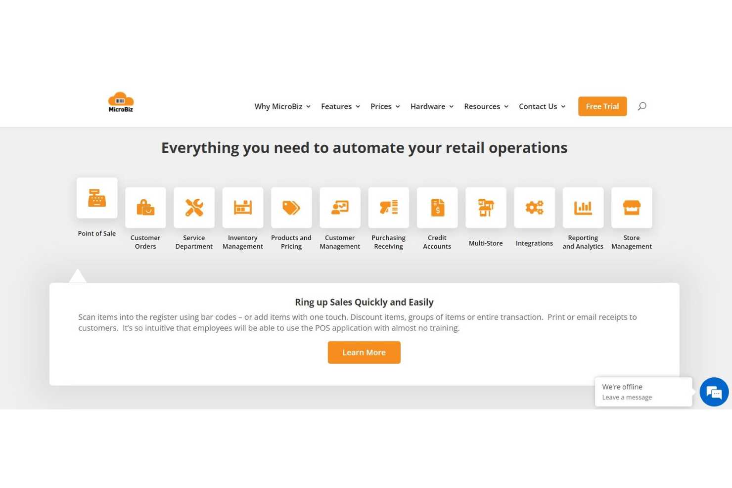 MicroBiz Cloud screenshot - I 10 migliori software di gestione inventario per il retail del 2026