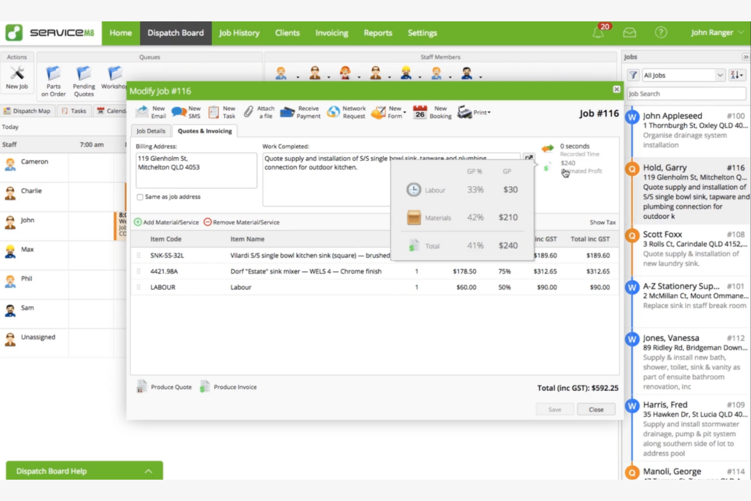 ServiceM8 screenshot - 10 Mejores Alternativas a Jobber Revisadas en 2026