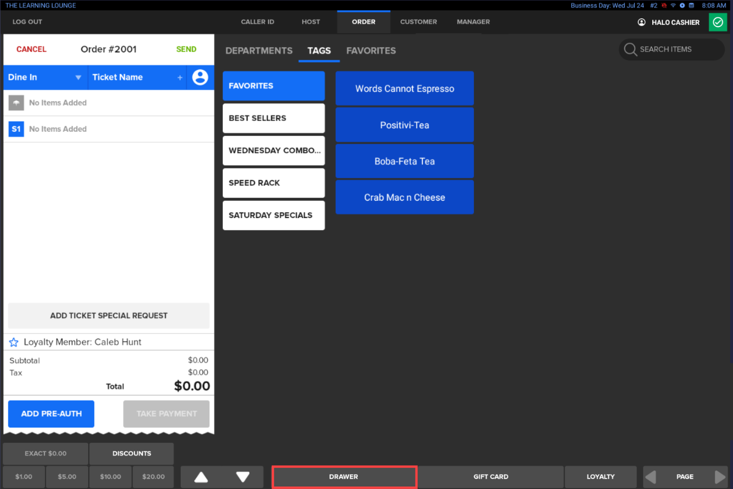 SkyTab screenshot - 10 beste eenvoudige kassasystemen beoordeeld in 2026