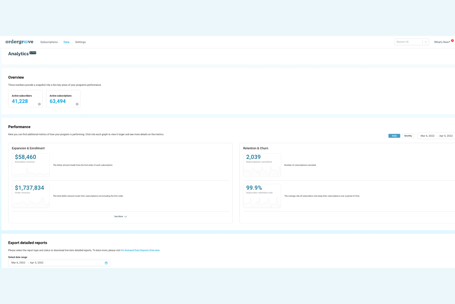 Ordergroove screenshot - 10 beste alternatieven voor Chargebee in 2026