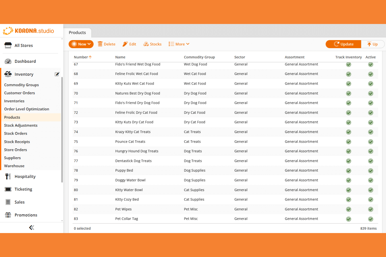 KORONA POS screenshot - 10 beste bakkerijsoftware in 2026