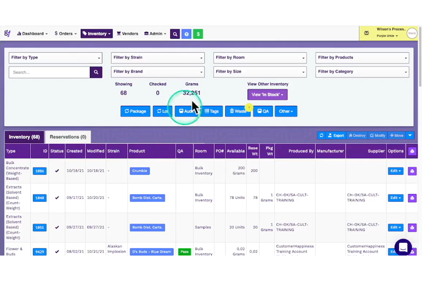 GrowFlow screenshot - 10 beste software voor cannabisdispensaria in 2026
