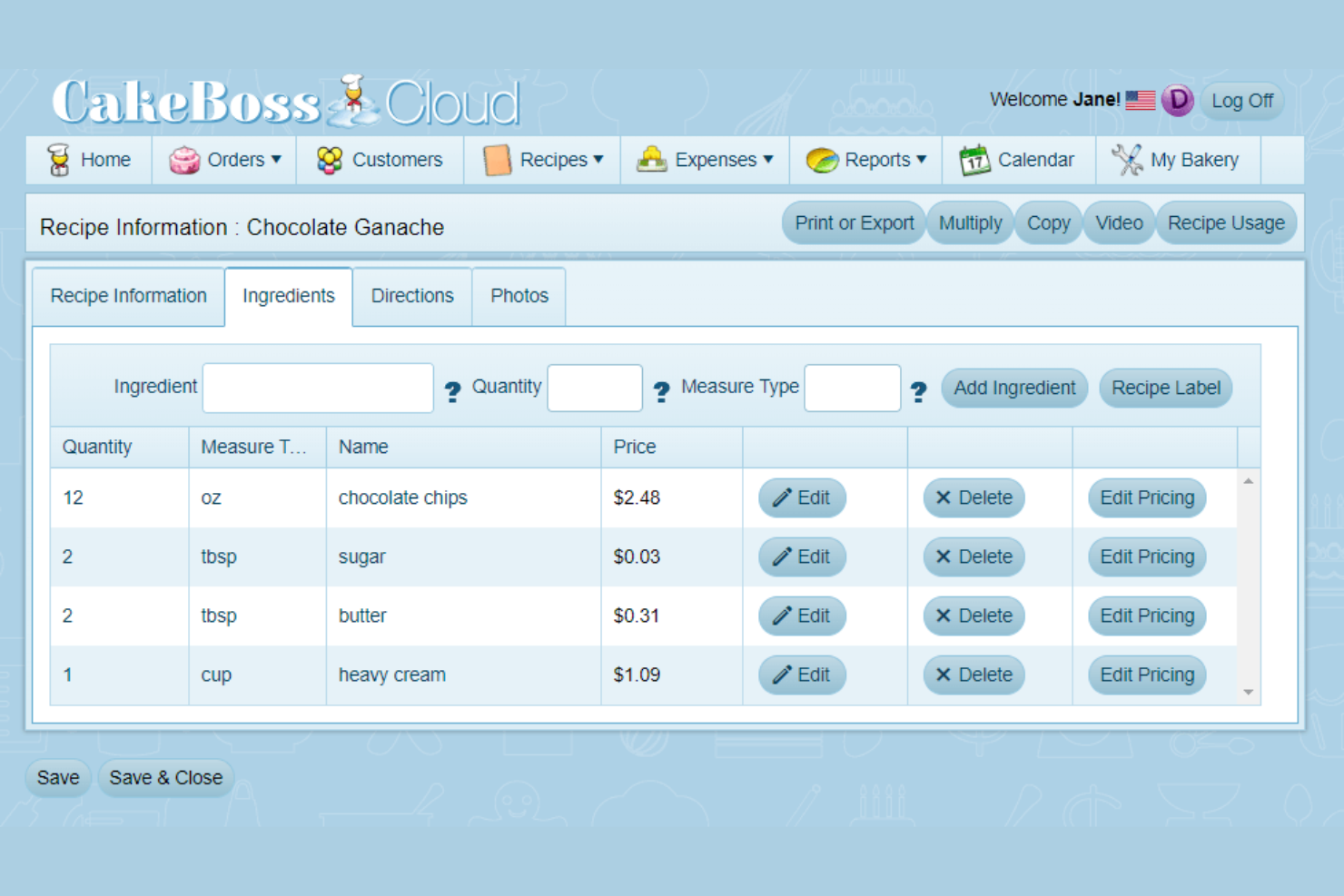 CakeBoss screenshot - 10 beste bakkerijsoftware in 2026