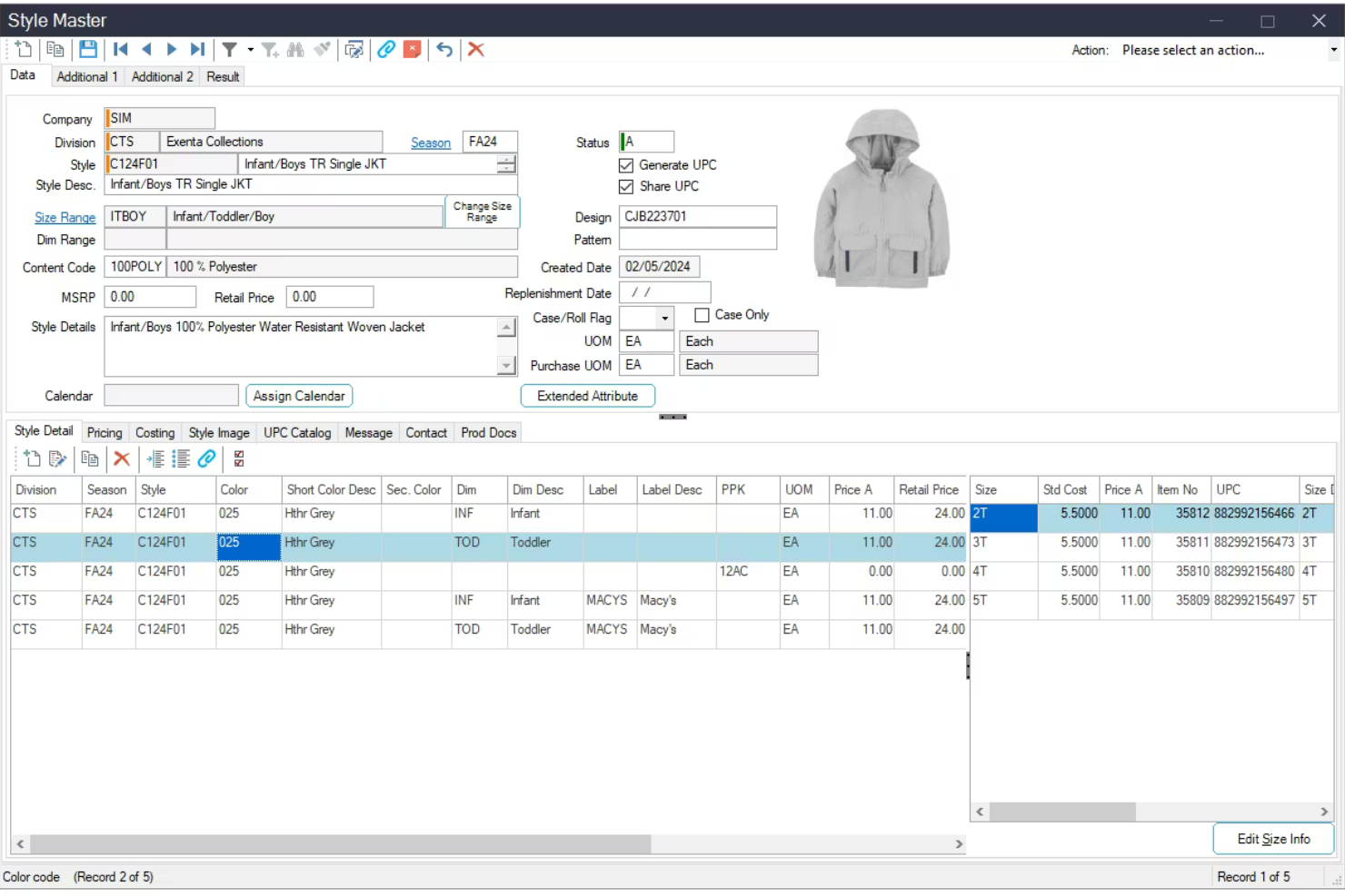 Aptean Apparel ERP screenshot - 10 beste software voor kledingbeheer in 2026