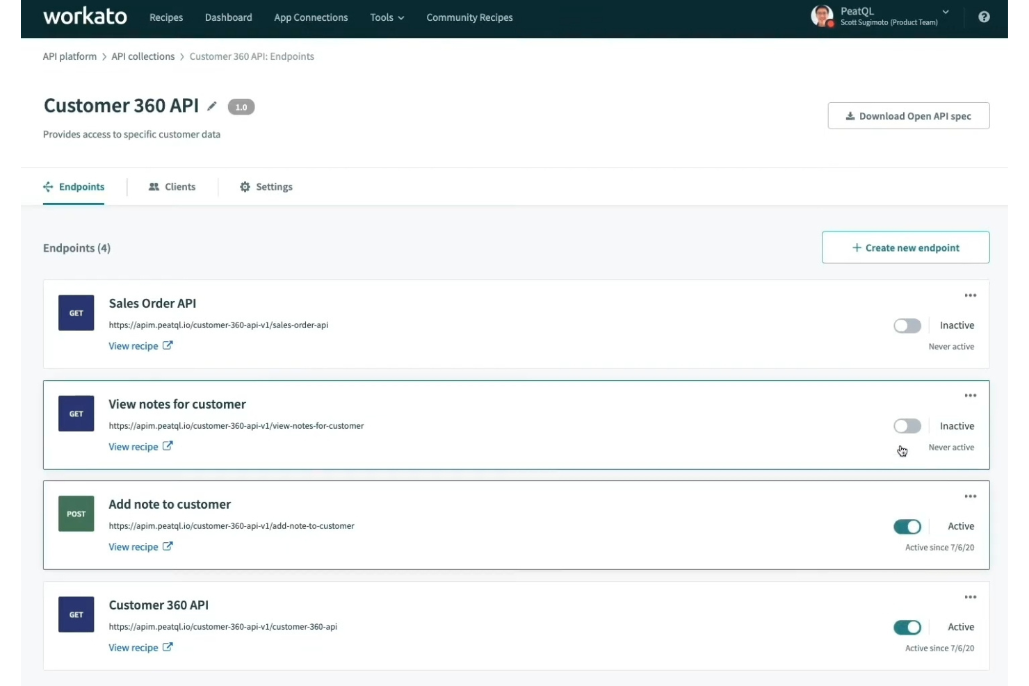 Workato screenshot - 10 softwareoplossingen voor e-commerce-integratie voor 2026
