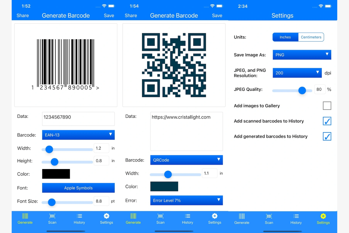 iBarcoder screenshot - 10 beste barcodesoftwareoplossingen voor 2026