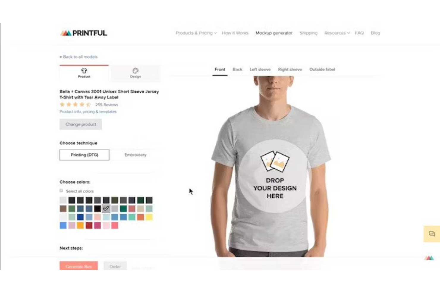 Printful screenshot - 10 beste dropshippingsoftware voor verkopers in 2026
