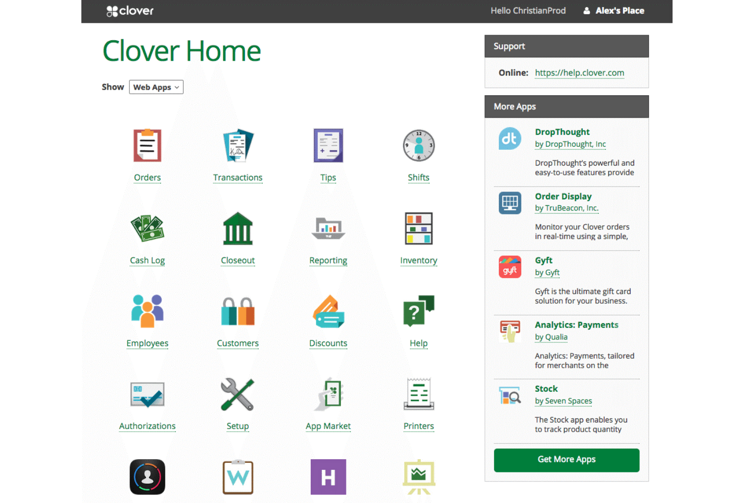 Clover screenshot - 10 beste software voor creditcardverwerking voor e-commerce in 2026