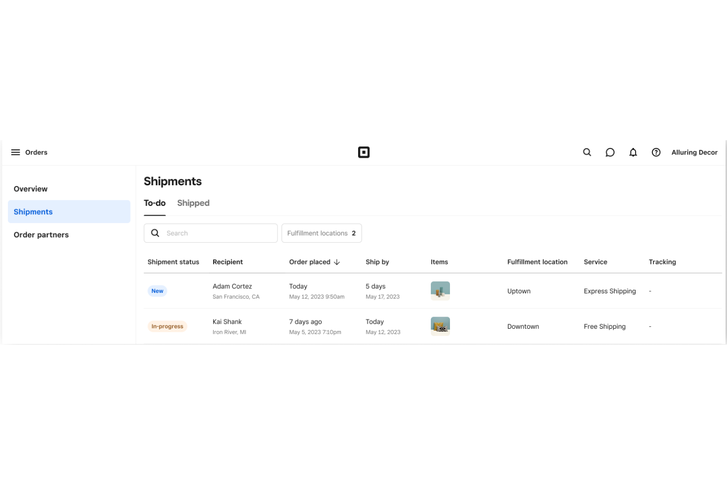 Square screenshot - 10 beste softwareoplossingen voor het volgen van bestellingen voor winkels in 2026