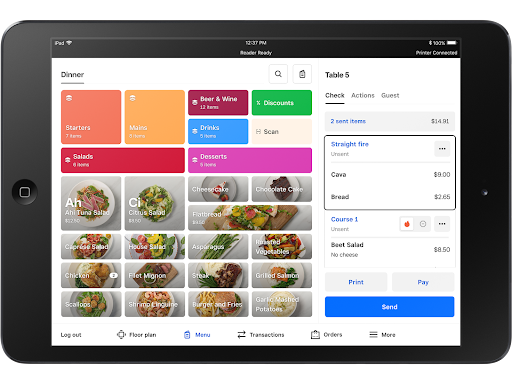 Square screenshot - 10 beste kassasystemen voor pizzeria’s beoordeeld in 2026