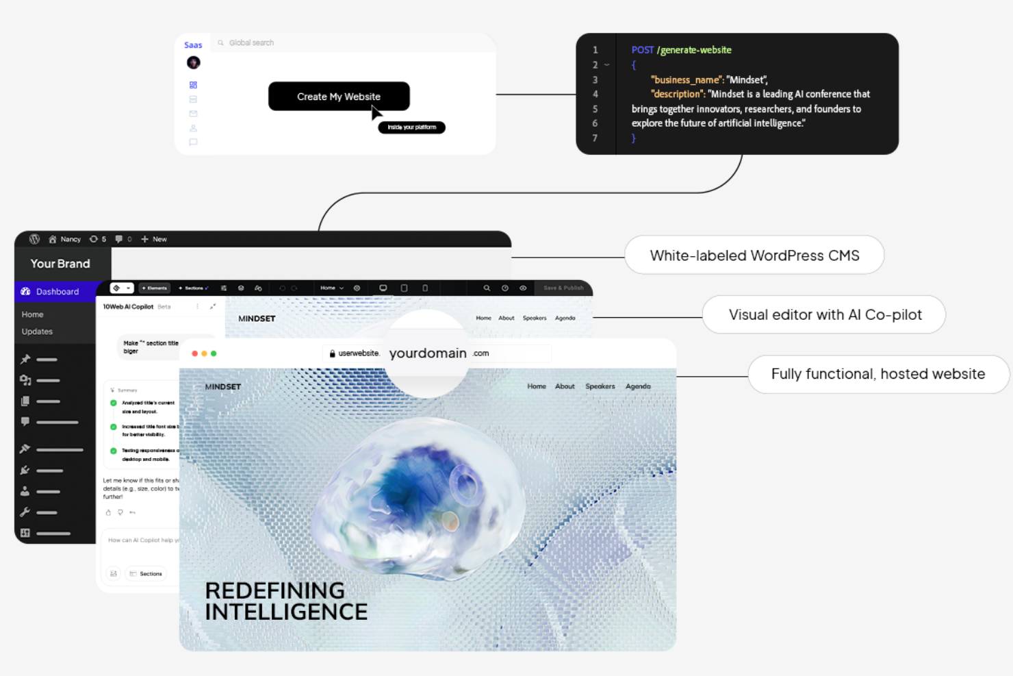 10Web AI Website Builder screenshot - 10 beste AI-e-commercewebsitebouwers beoordeeld in 2026