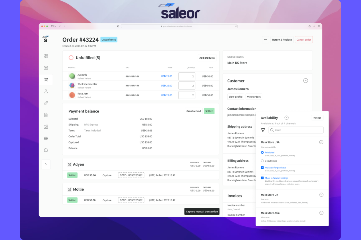 Saleor screenshot - De 10 beste D2C-e-commerceplatforms gerangschikt voor 2026
