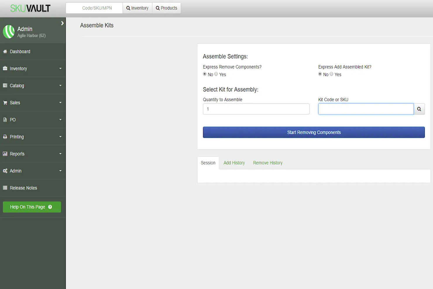 SkuVault screenshot - 10 beste cloudgebaseerde magazijnbeheersystemen in 2026