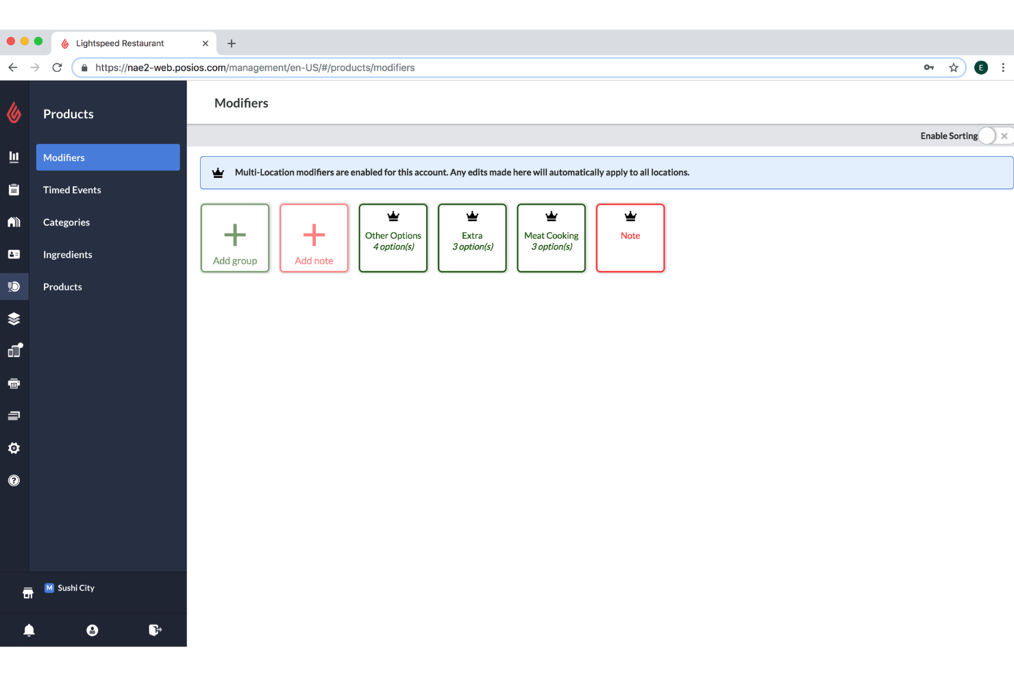 Lightspeed Restaurant screenshot - I 10 migliori sistemi POS per panetterie nel 2026