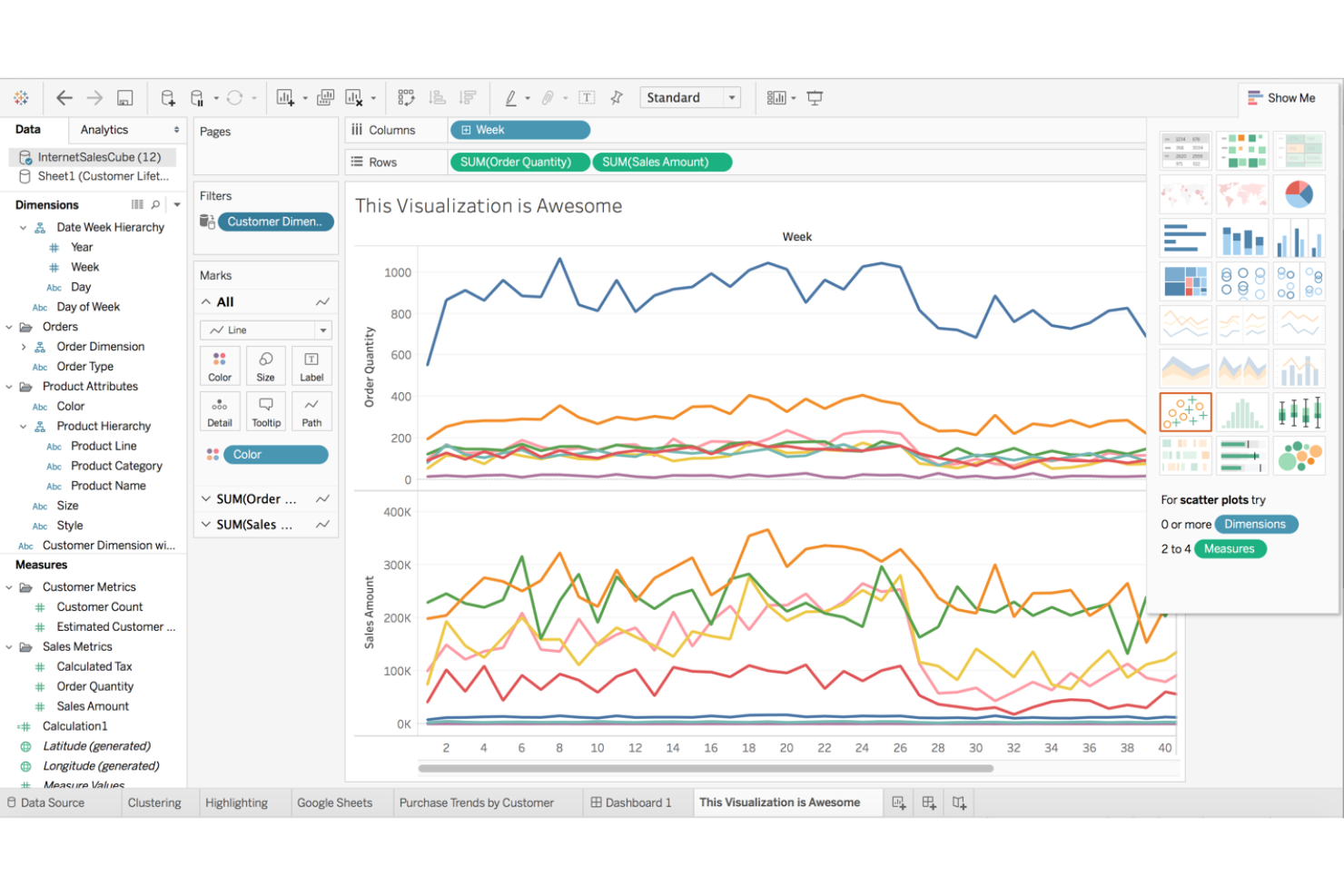 Tableau screenshot - 10 alternatieven voor Google Analytics voor 2026