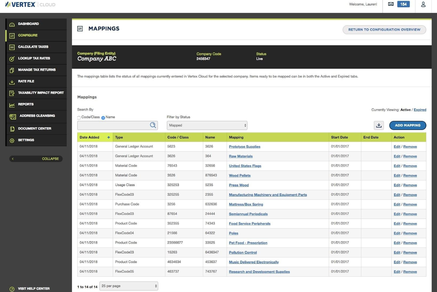 Vertex screenshot - 10 migliori alternative ad Avalara selezionate per il 2026 con le principali funzionalità di conformità fiscale
