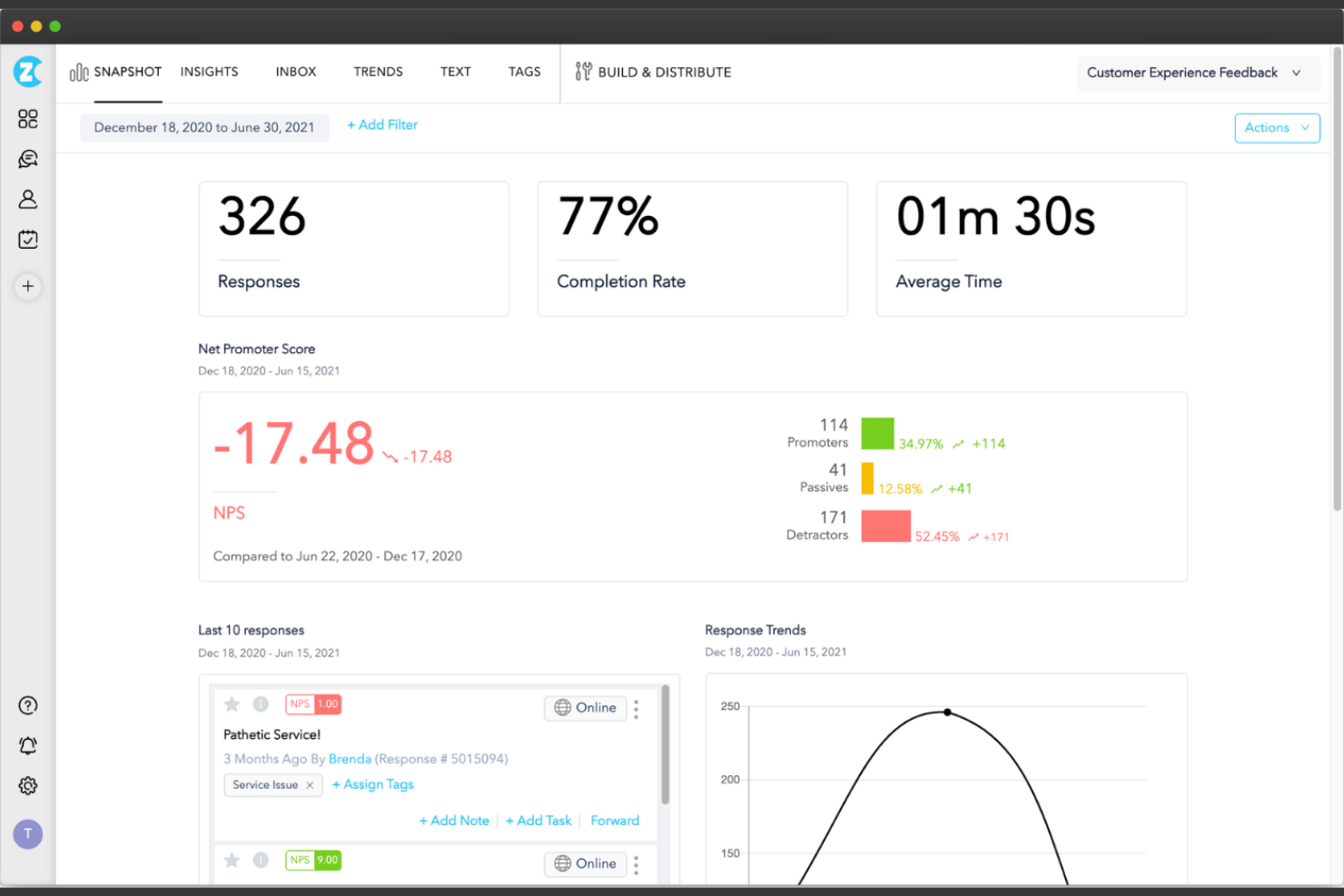 Zonka Feedback screenshot - 10 meilleures alternatives à Intercom sélectionnées pour 2026 afin d’améliorer la communication entre équipes et avec les clients