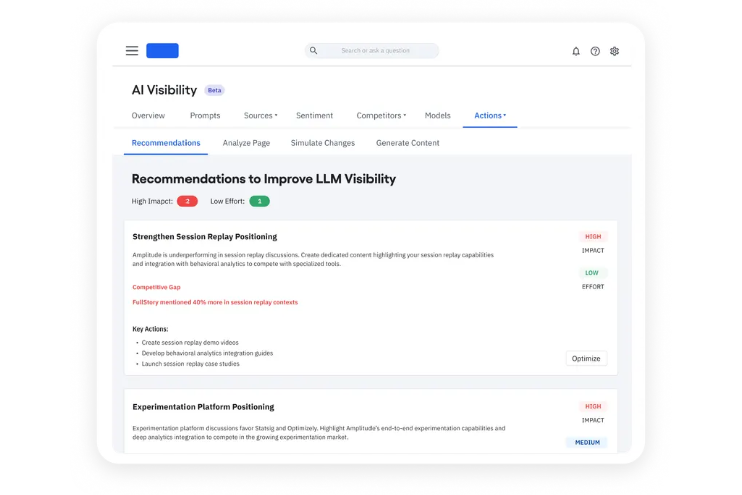 Amplitude screenshot - 10 alternatieven voor Google Analytics voor e-commerce in 2026