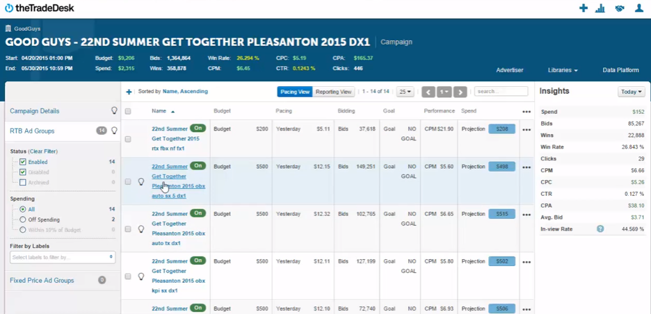 The Trade Desk screenshot - 10 meilleures alternatives à Criteo passées en revue en 2026