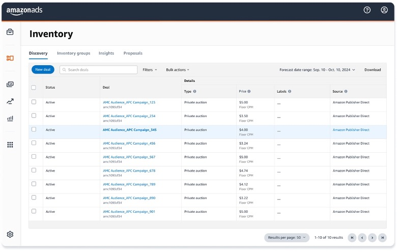 Amazon Ads screenshot - 10 meilleures alternatives à Criteo passées en revue en 2026