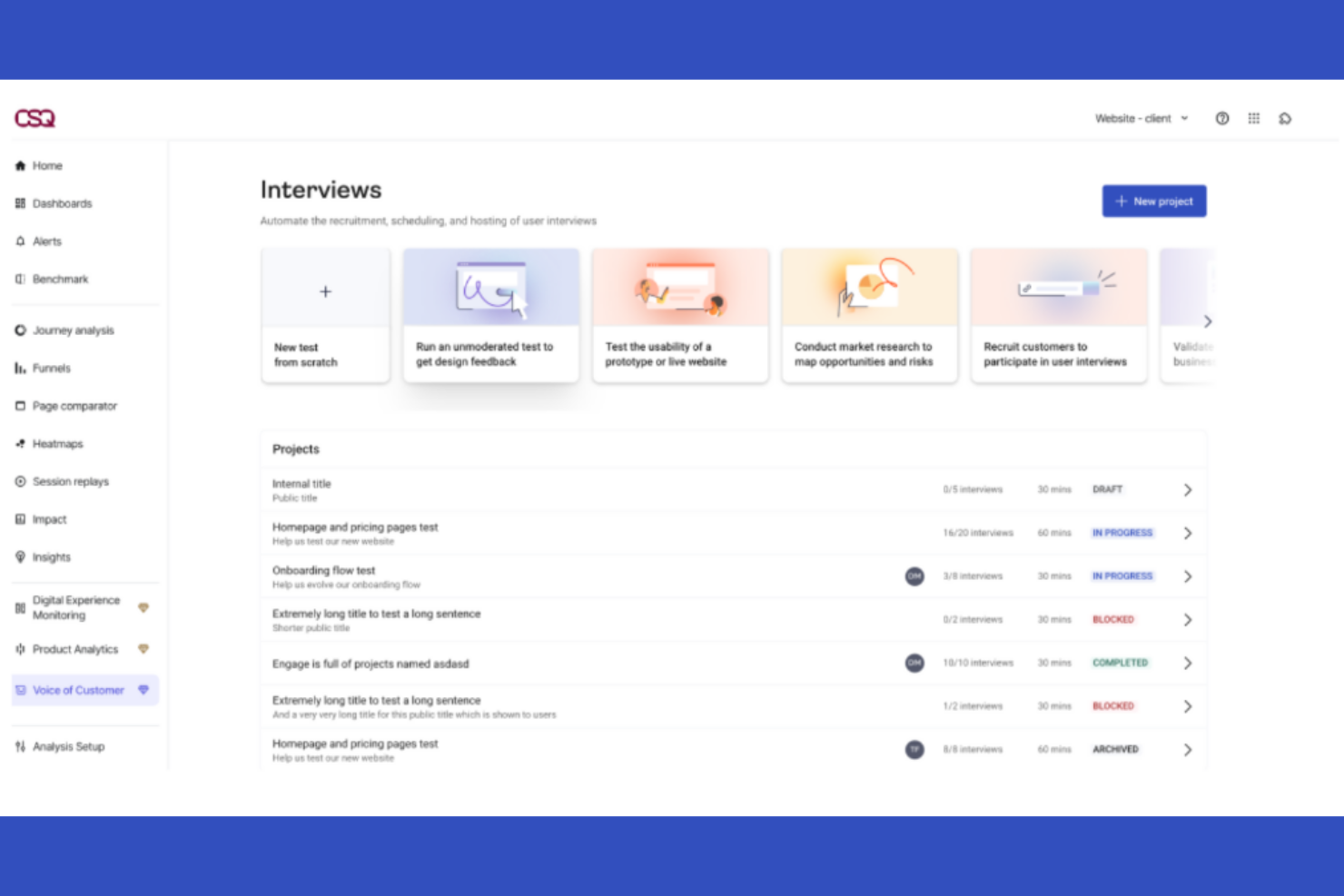 Contentsquare screenshot - 14 Mejores Alternativas a Hotjar para 2026