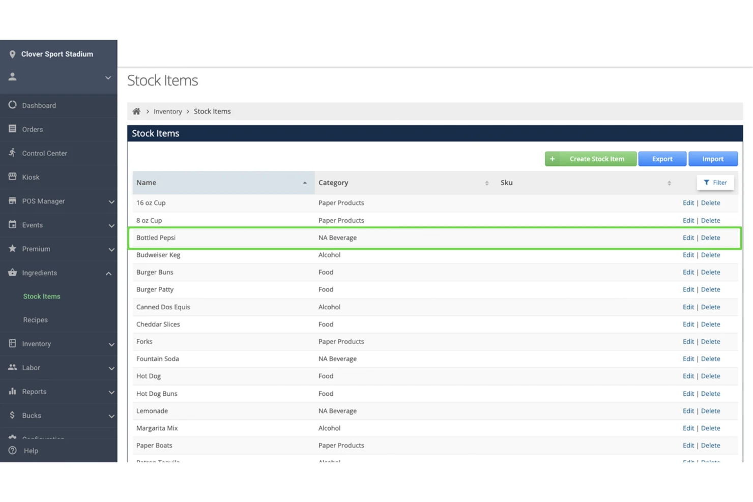 Clover screenshot - I 10 migliori sistemi POS per panetterie nel 2026