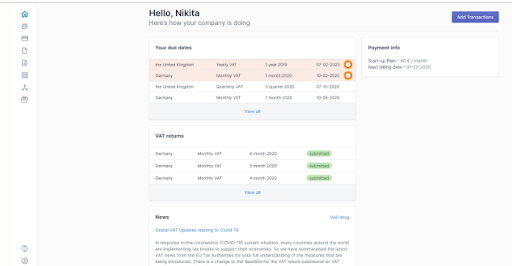 Lovat screenshot - The 15 Best Sales Tax Software for Online Retailers, Reviewed & Compared for 2026