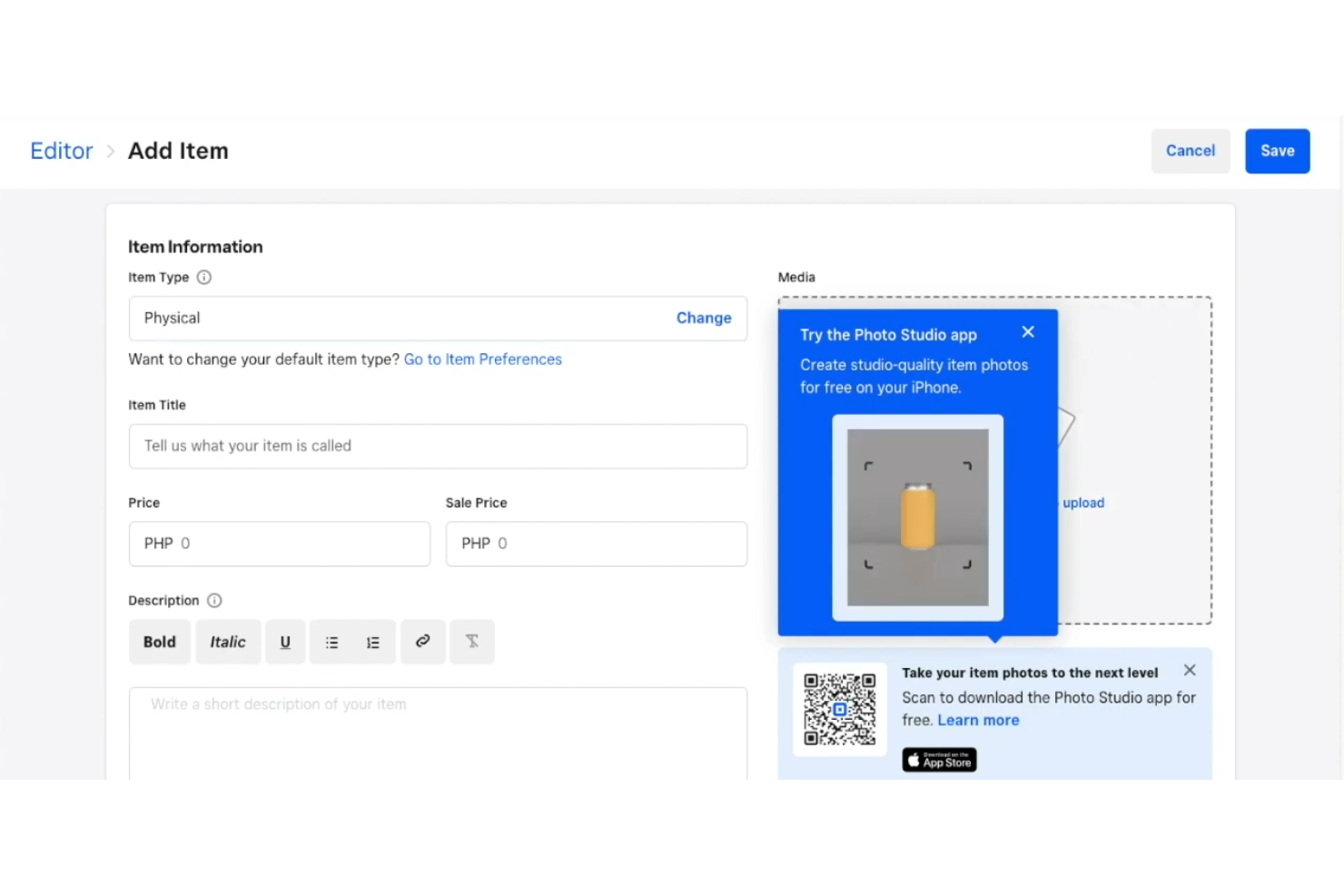 Weebly screenshot - The 20 Best Cheap Ecommerce Platforms for SMBs, Reviewed &amp; Ranked for 2025