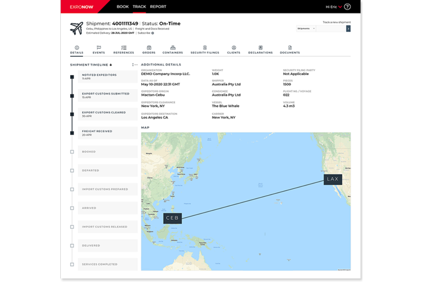 Expeditors International screenshot - 25 Best 3PL Companies for Ecommerce in 2026