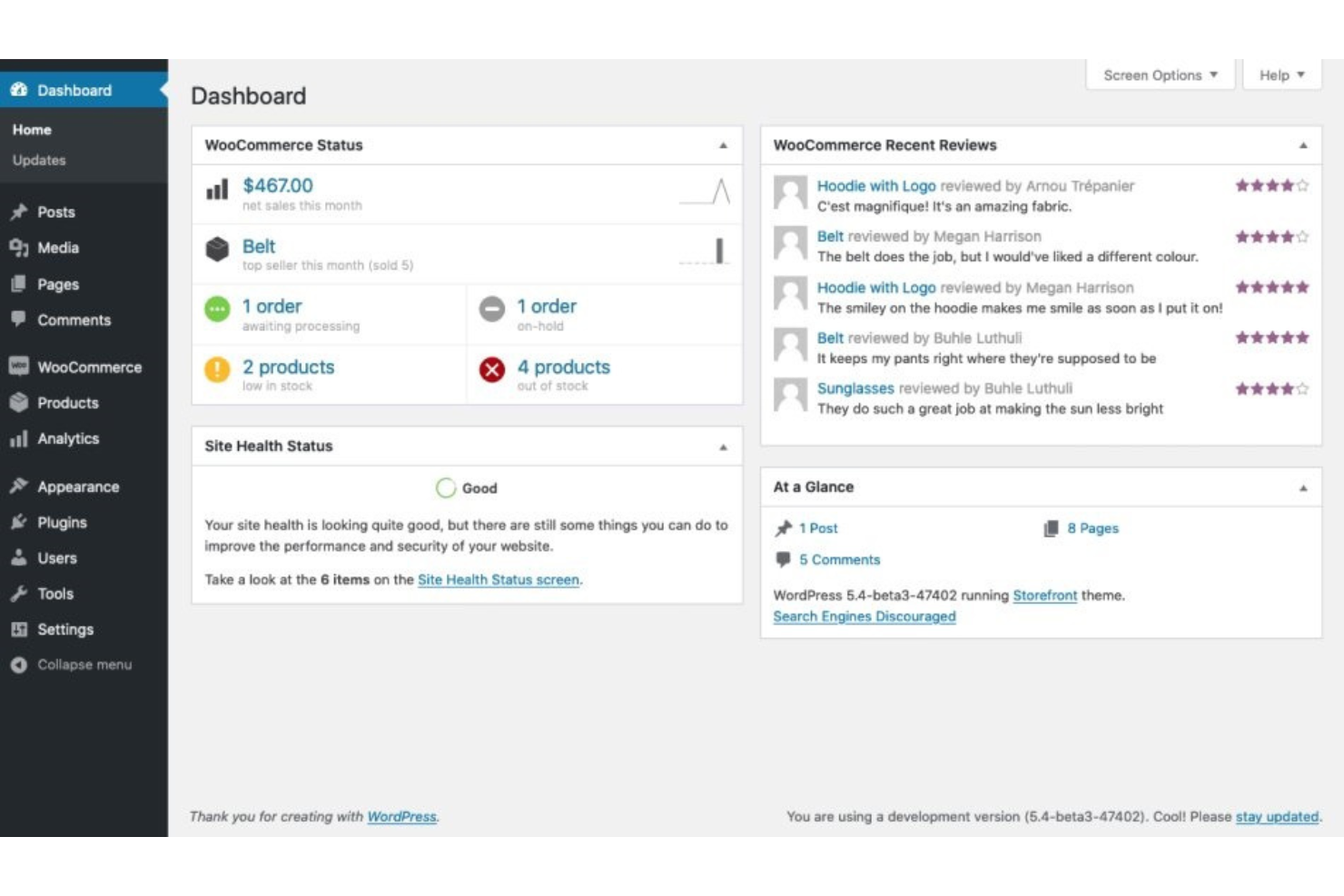 WooCommerce screenshot - 20 Best SaaS Ecommerce Platforms Reviewed for 2026