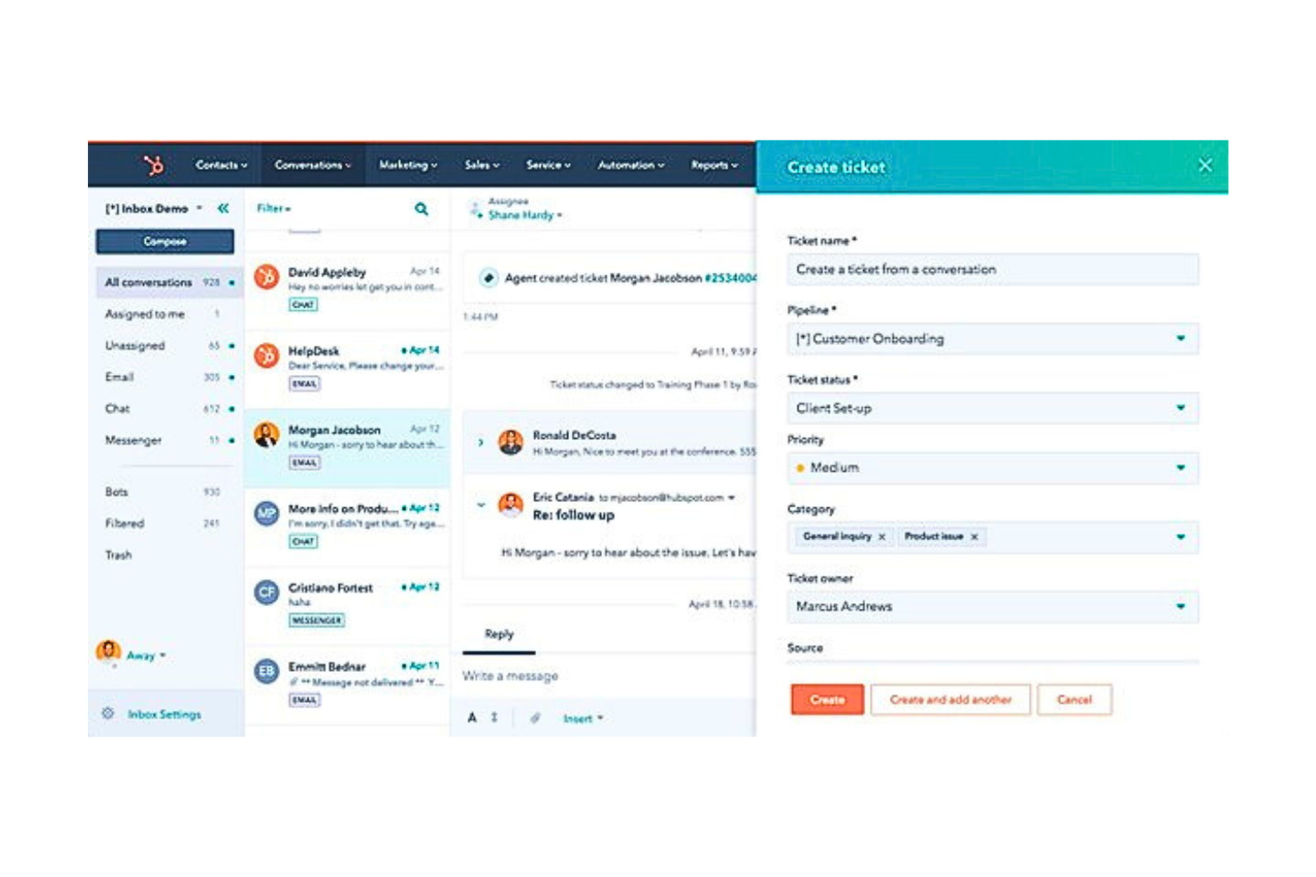 HubSpot CRM screenshot - The 20 Best Ecommerce Customer Service Software, Reviewed & Compared for 2026