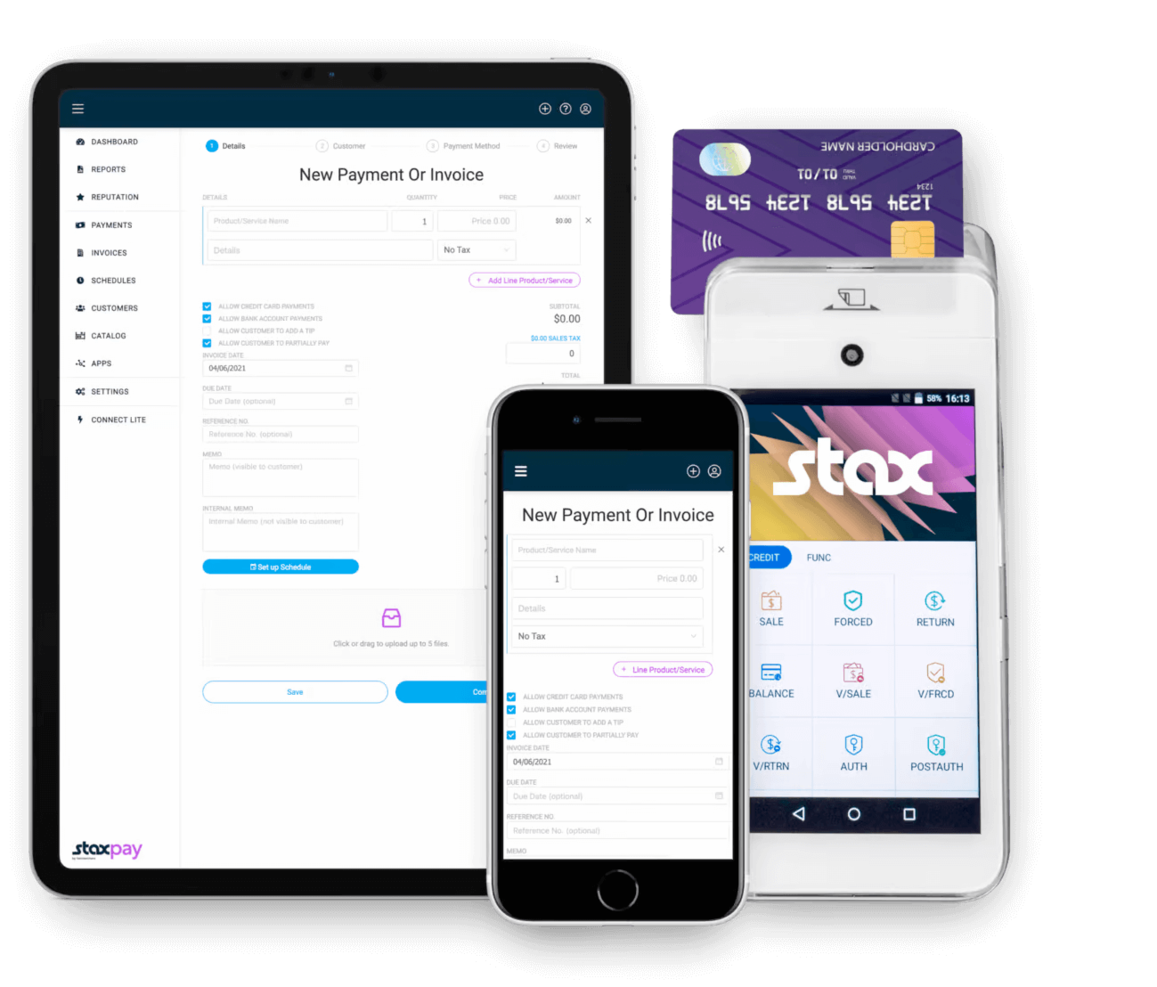 STAX screenshot - 25 Best Merchant Account Services for Ecommerce in 2026