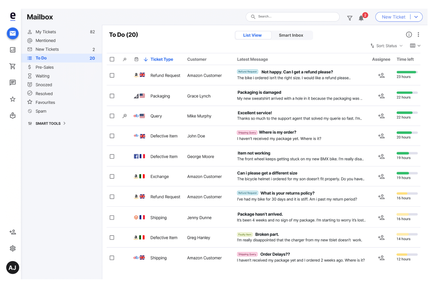 eDesk screenshot - The 30 Best Multichannel Ecommerce Software to Grow Your Presence, Reviewed &amp; Compared for 2026