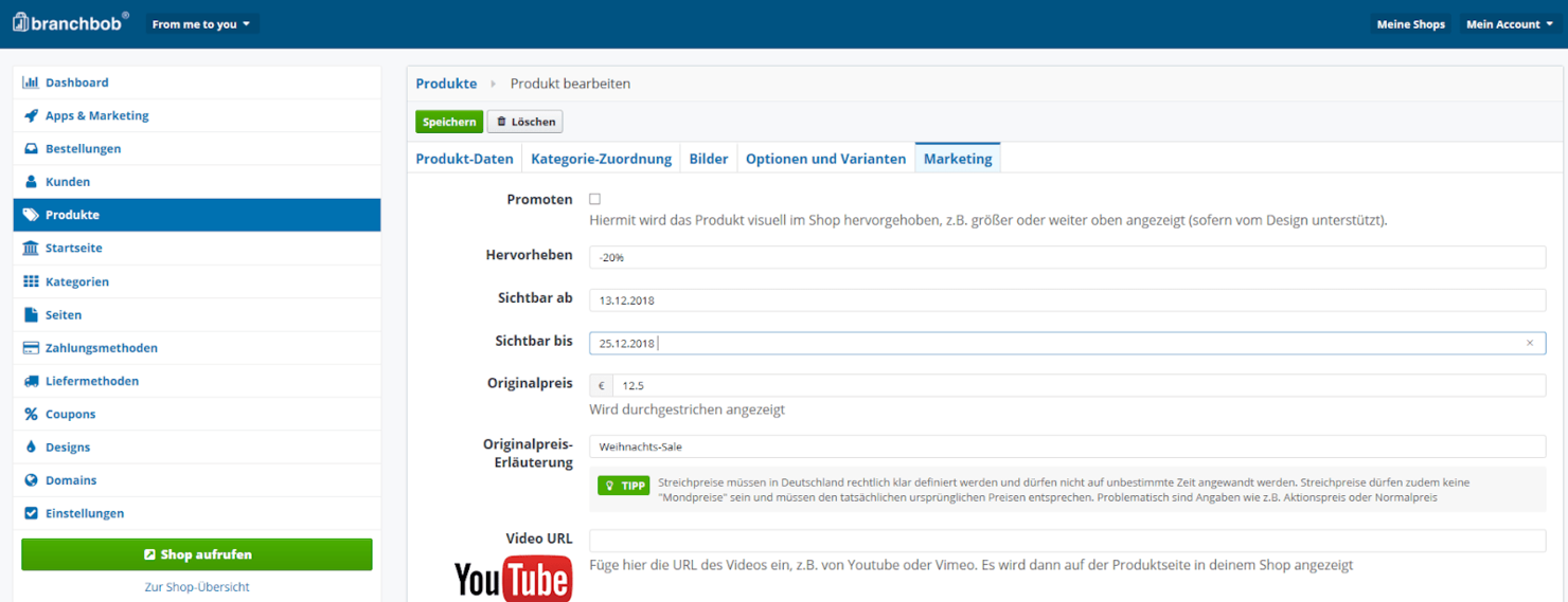 Branchbob screenshot - The 25 Best Ecommerce Website Builders for Small Businesses, Ranked &amp; Reviewed for 2025