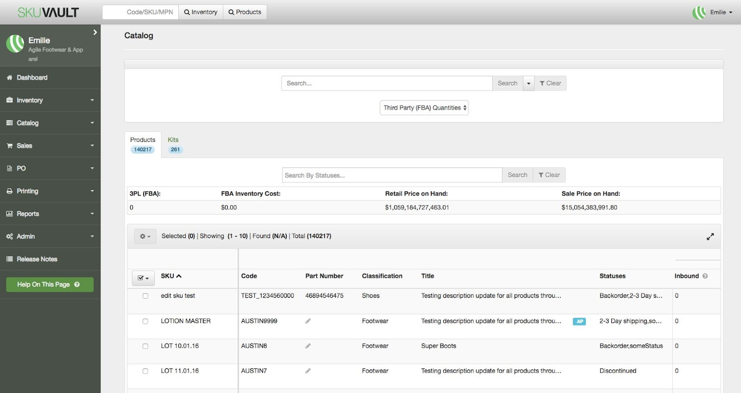 SkuVault screenshot - The 24 Best Ecommerce Order Management Software, Reviewed &amp; Ranked for 2026