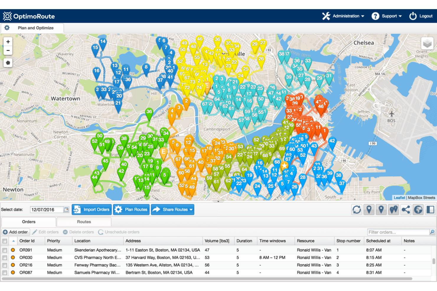 OptimoRoute screenshot - The 30 Best Ecommerce Delivery Management Software, Reviewed & Ranked for 2026