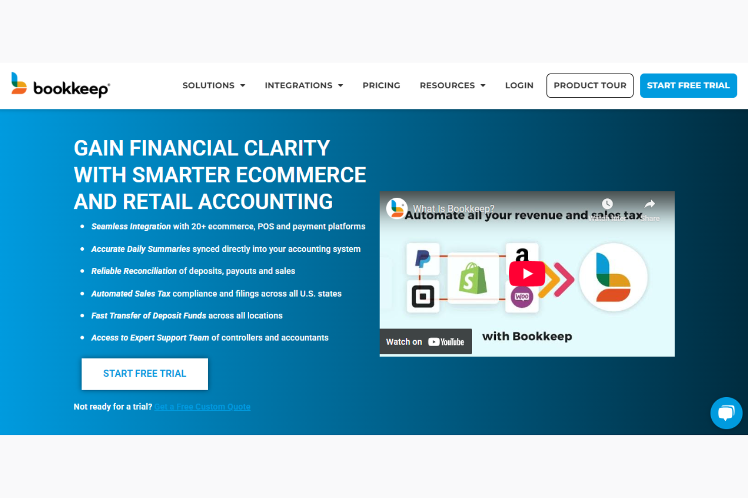 Bookkeep screenshot - The 22 Best Ecommerce Payment Reconciliation Software, Ranked & Reviewed for 2026