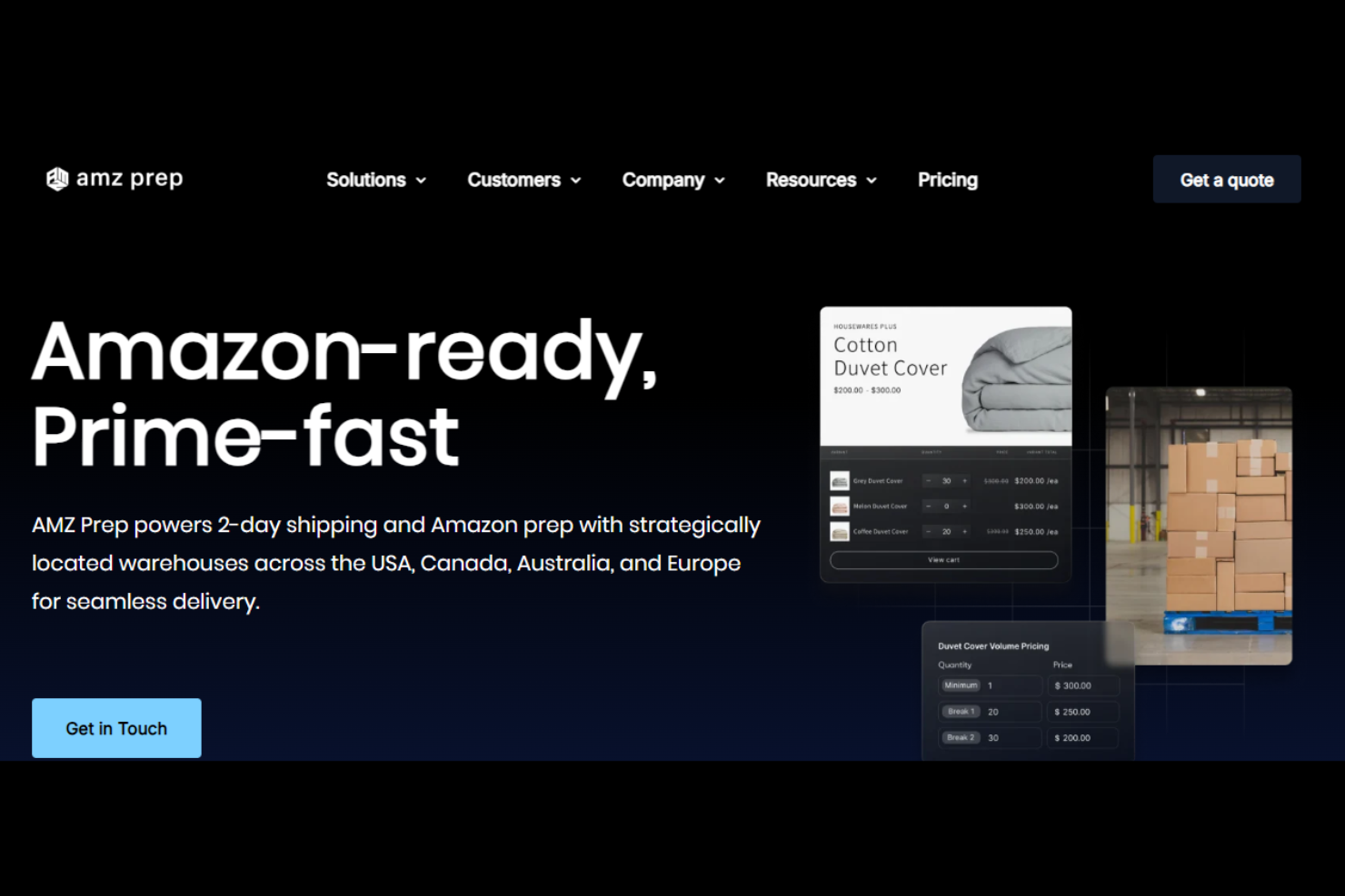 AmzPrep screenshot - 28 Best Canada Fulfillment Services for 2026