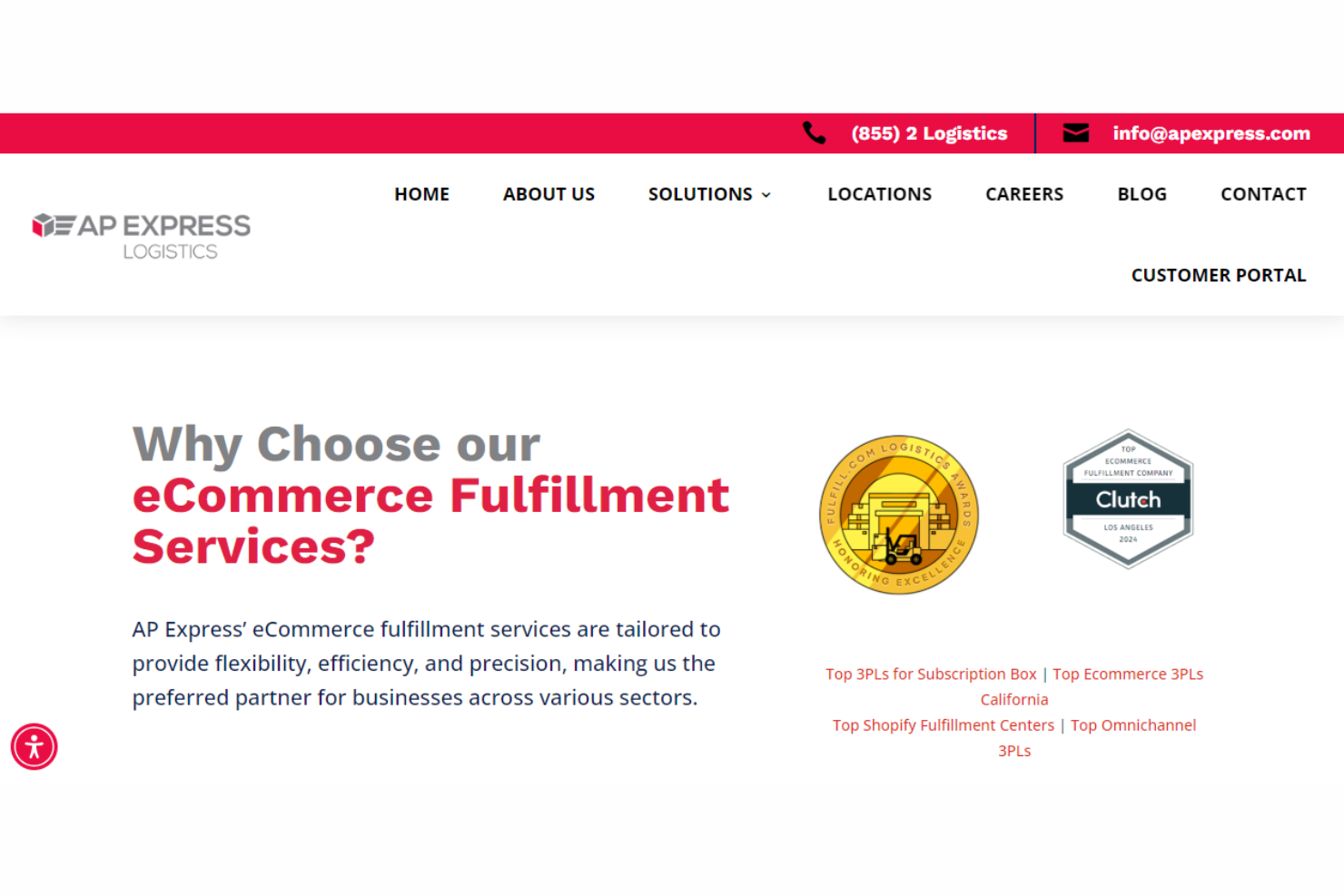 AP Express Logistics screenshot - The 34 Best Custom Fulfillment Services, Ranked & Reviewed for 2026