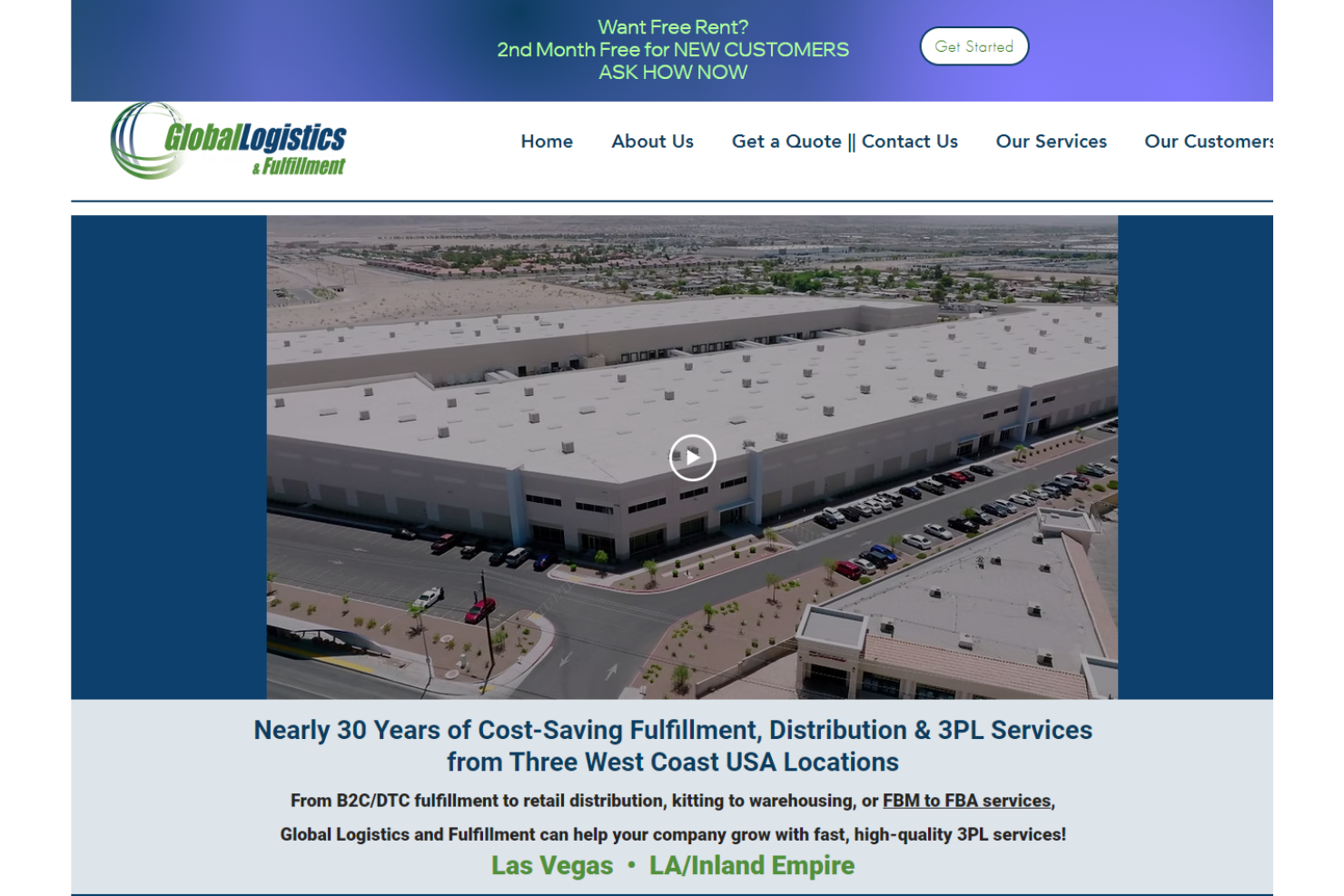 Global Logistics Fulfillment screenshot - The 32 Best West Coast Fulfillment Services, Ranked & Reviewed for 2026