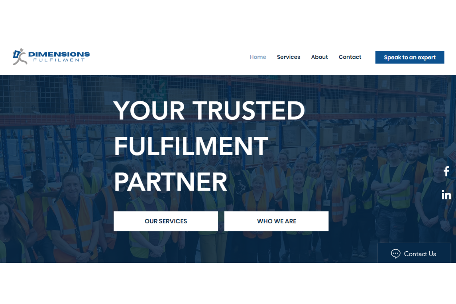 Dimensions Fulfilment screenshot - The 15 Best UK Order Fulfillment Services, Ranked & Reviewed for 2026
