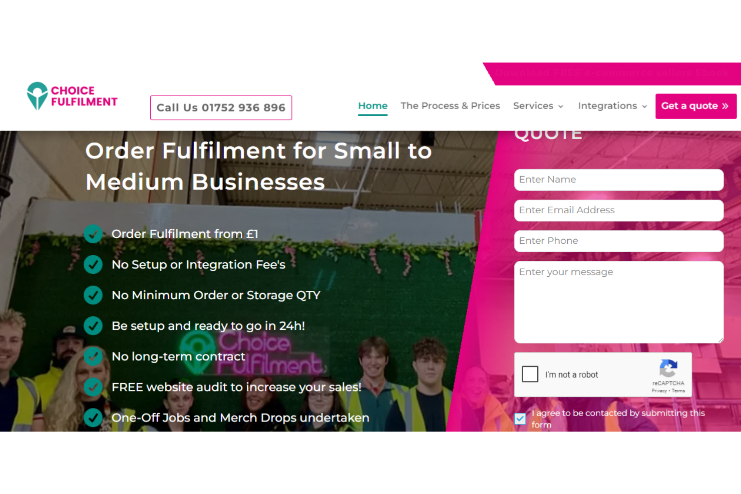 Choice Fulfilment screenshot - 15 Best UK Order Fulfillment Services for E-commerce 2026