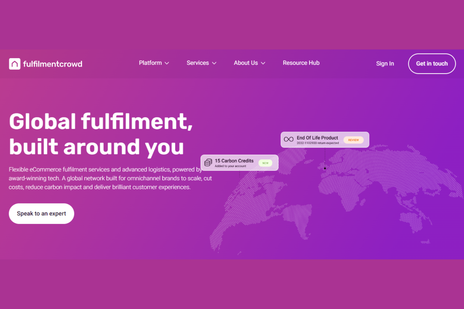 Fulfilmentcrowd screenshot - 15 Best UK Order Fulfillment Services for E-commerce 2026