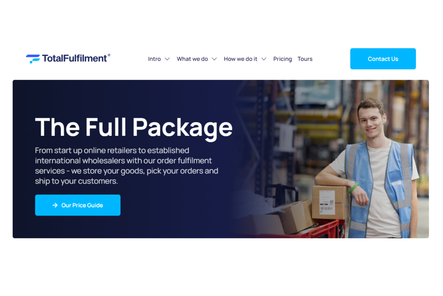 Total Fulfilment screenshot - 15 Best UK Order Fulfillment Services for E-commerce 2026
